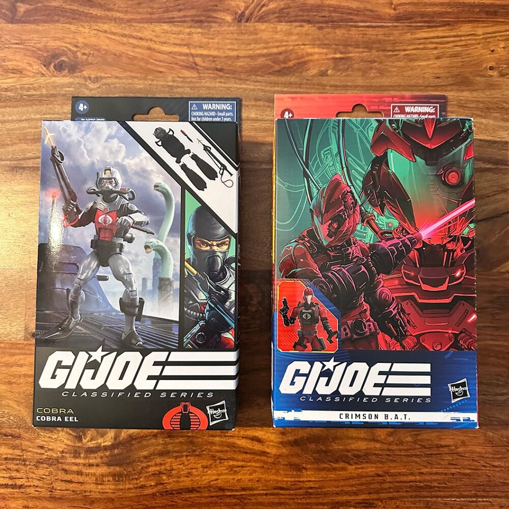G.I. Joe Classified Combo, Cobra EEL #81, Crimson B.A.T #60, Sealed NIB